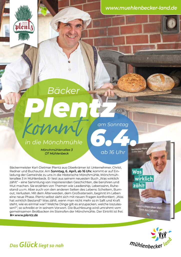 Bäcker Plentz kommt in die Mönchmühle