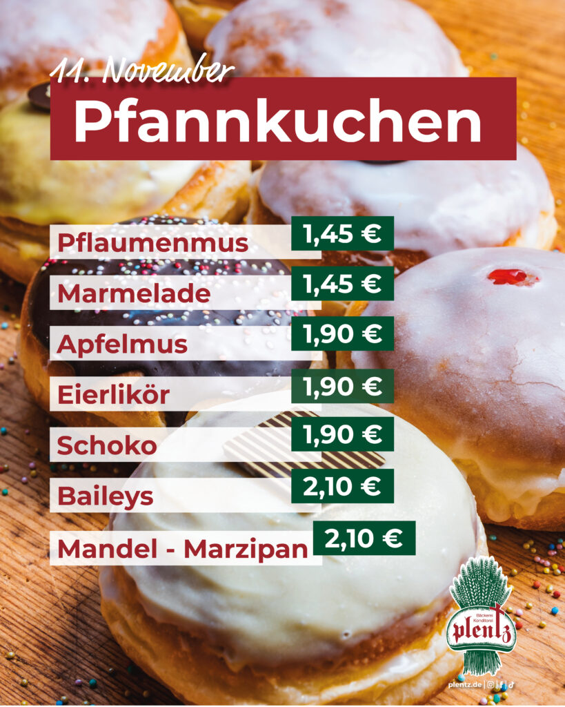 11. November ist Pfannkuchen-Tag!